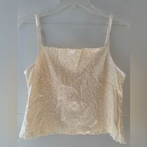 Elegant Cream Lace Women's Top